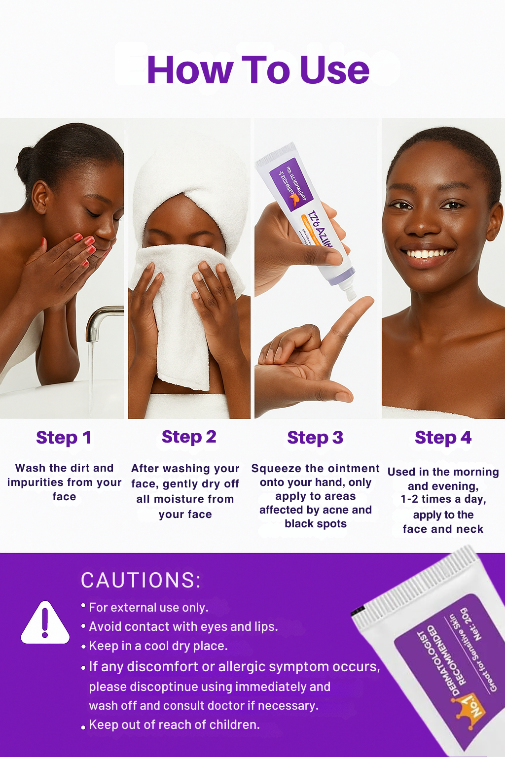 Azelaic Acid 12% Dark Spot Correcting Gel with Vitamin C & Niacinamide - Brightening Treatment for Even Skin Tone